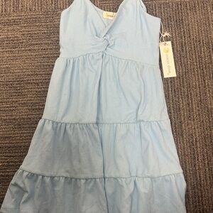 Ocean Drive Sky Blue Tiered Dress